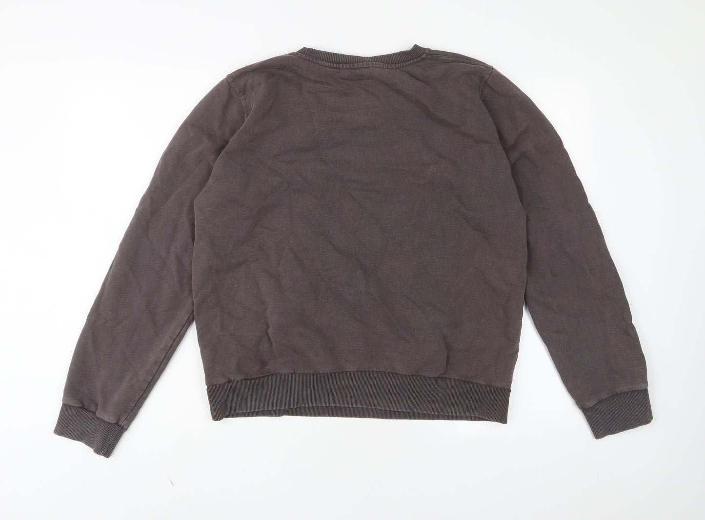 Zara Womens Brown Cotton Pullover Sweatshirt Size L Pullover - Spalding