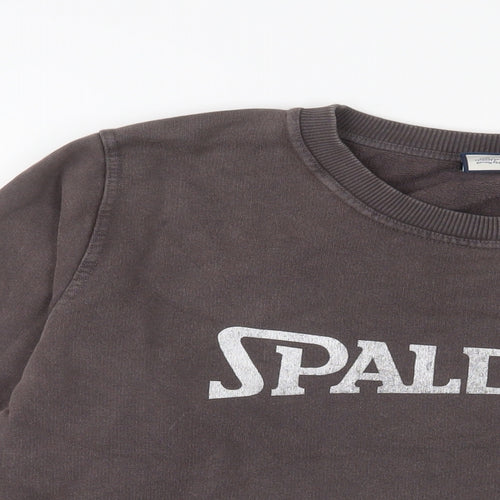 Zara Womens Brown Cotton Pullover Sweatshirt Size L Pullover - Spalding