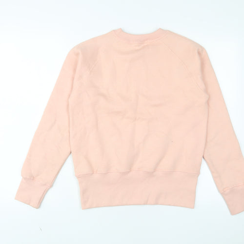 Missguided Womens Pink Cotton Pullover Sweatshirt Size 10 Pullover