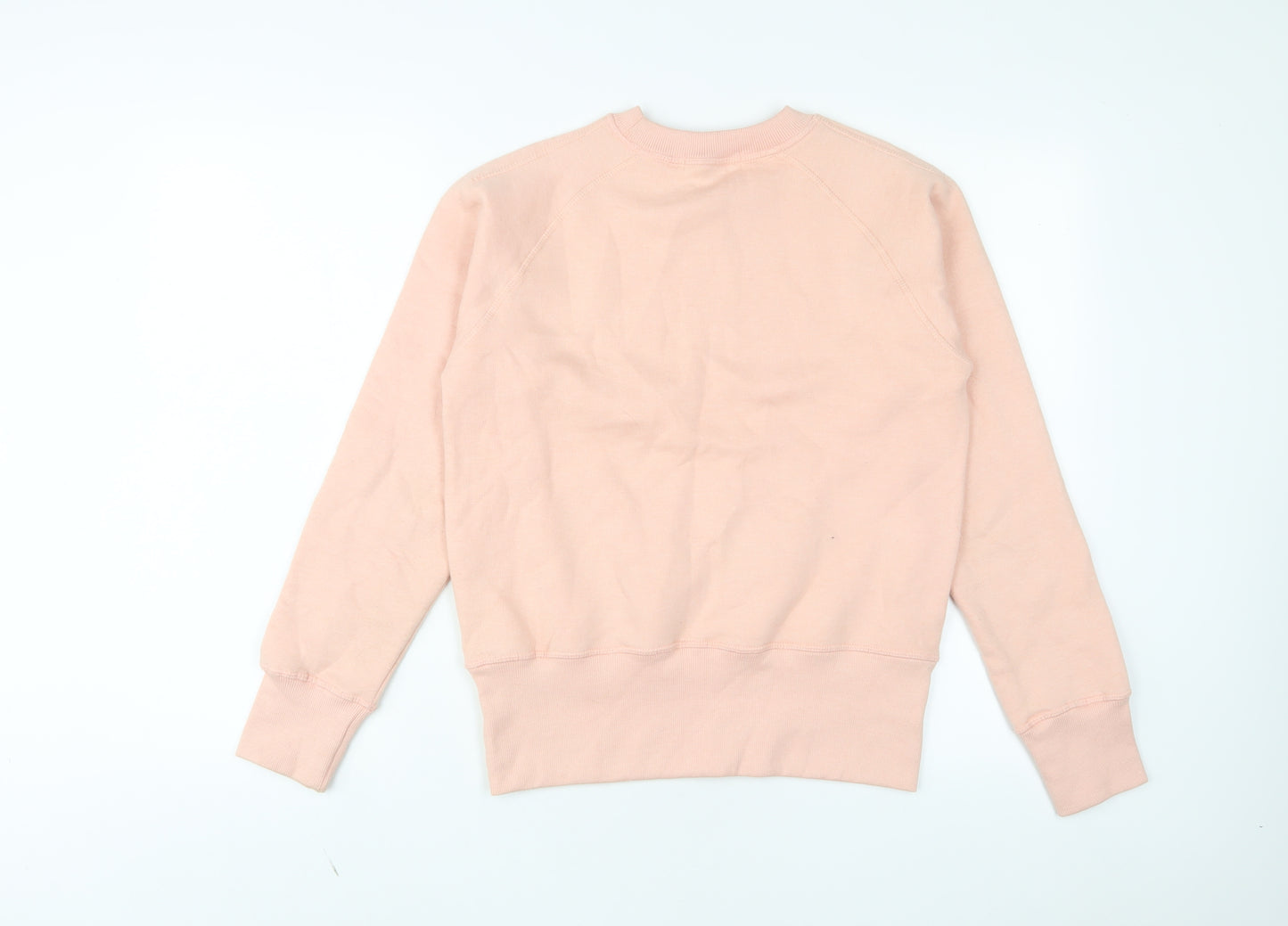 Missguided Womens Pink Cotton Pullover Sweatshirt Size 10 Pullover