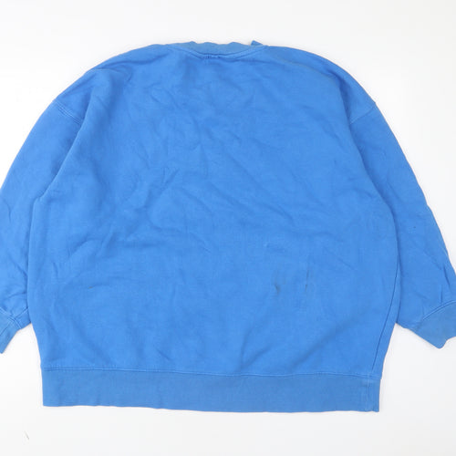 H&M Womens Blue Cotton Pullover Sweatshirt Size L Pullover - San Francisco