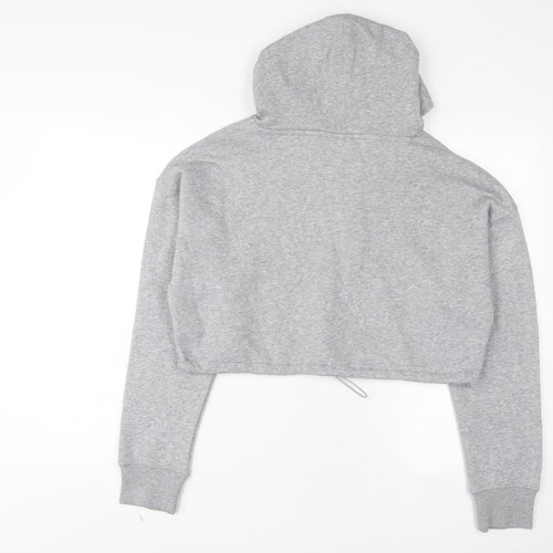 USA Pro Womens Grey Cotton Pullover Hoodie Size 10 Pullover