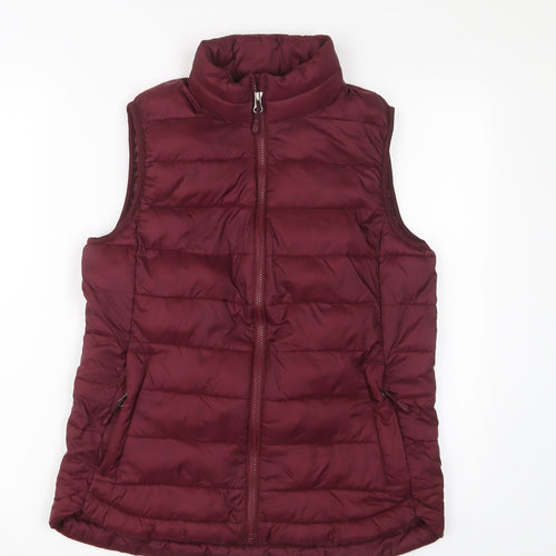 32 Degrees Womens Red Gilet Jacket Size S Zip - Zip Pockets