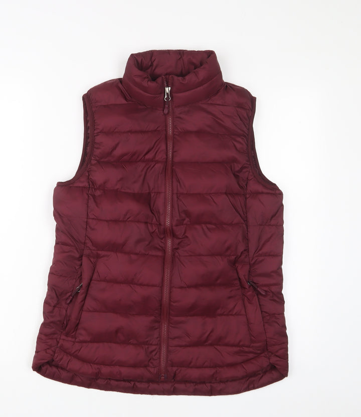 32 Degrees Womens Red Gilet Jacket Size S Zip - Zip Pockets