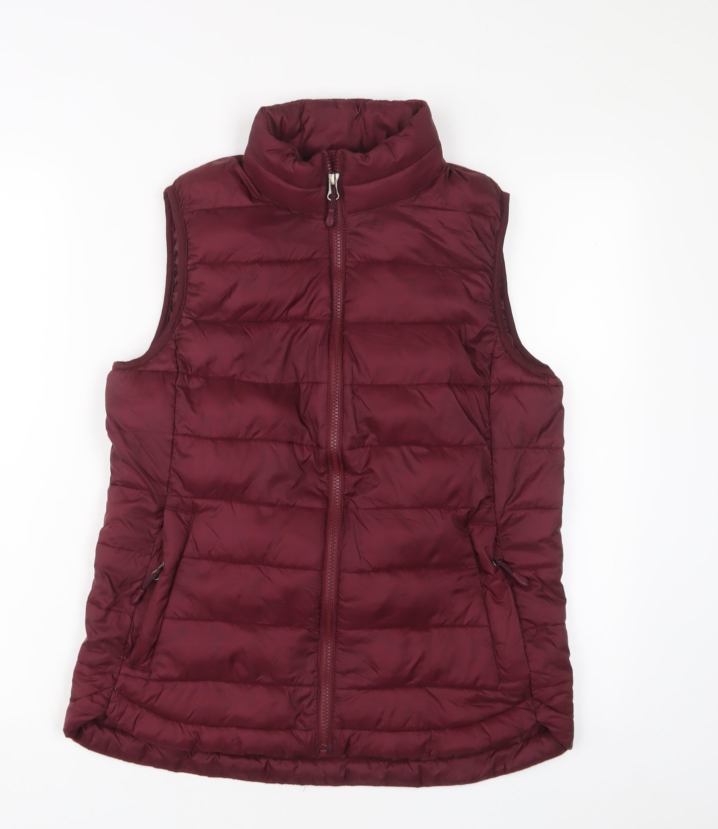 32 Degrees Womens Red Gilet Jacket Size S Zip - Zip Pockets