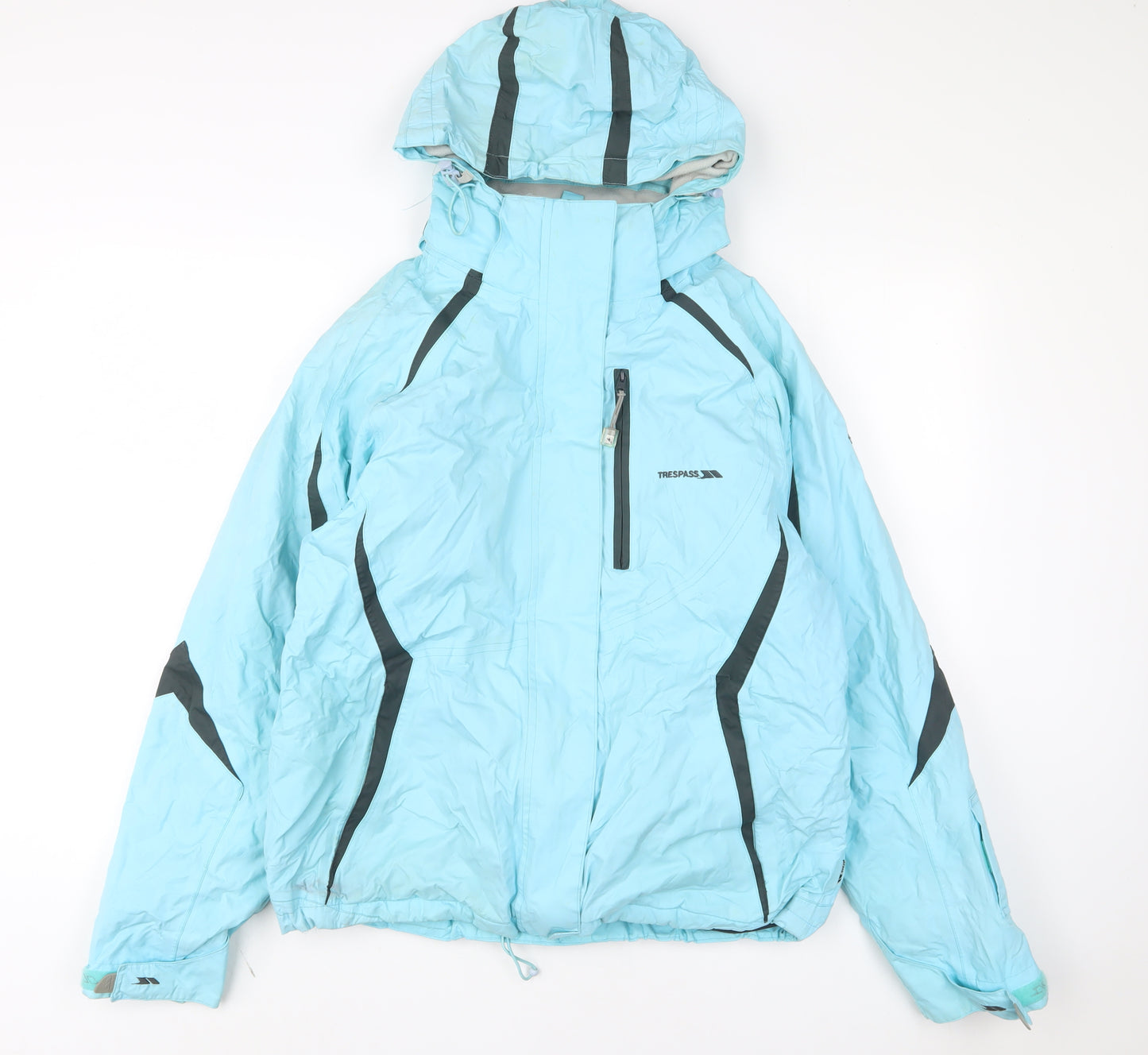 Trespass Womens Blue Ski Jacket Coat Size XL Zip - Logo, Embroidered, Zip pockets