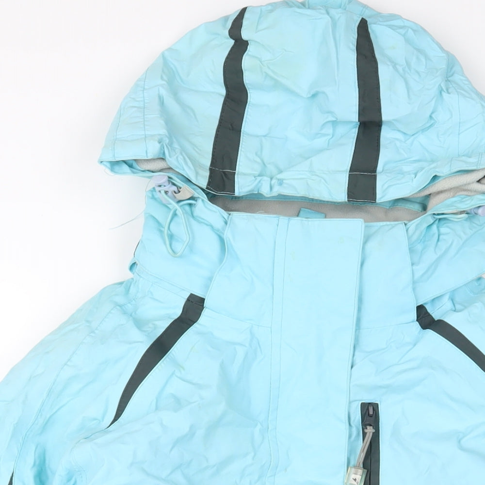 Trespass Womens Blue Ski Jacket Coat Size XL Zip - Logo, Embroidered, Zip pockets