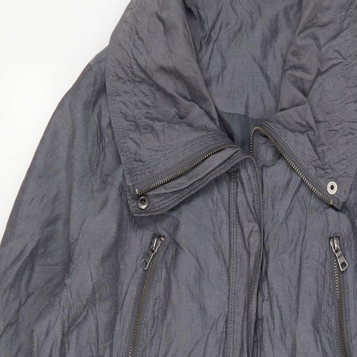 Marks and Spencer Womens Grey Jacket Size 16 Zip - Zip Pockets