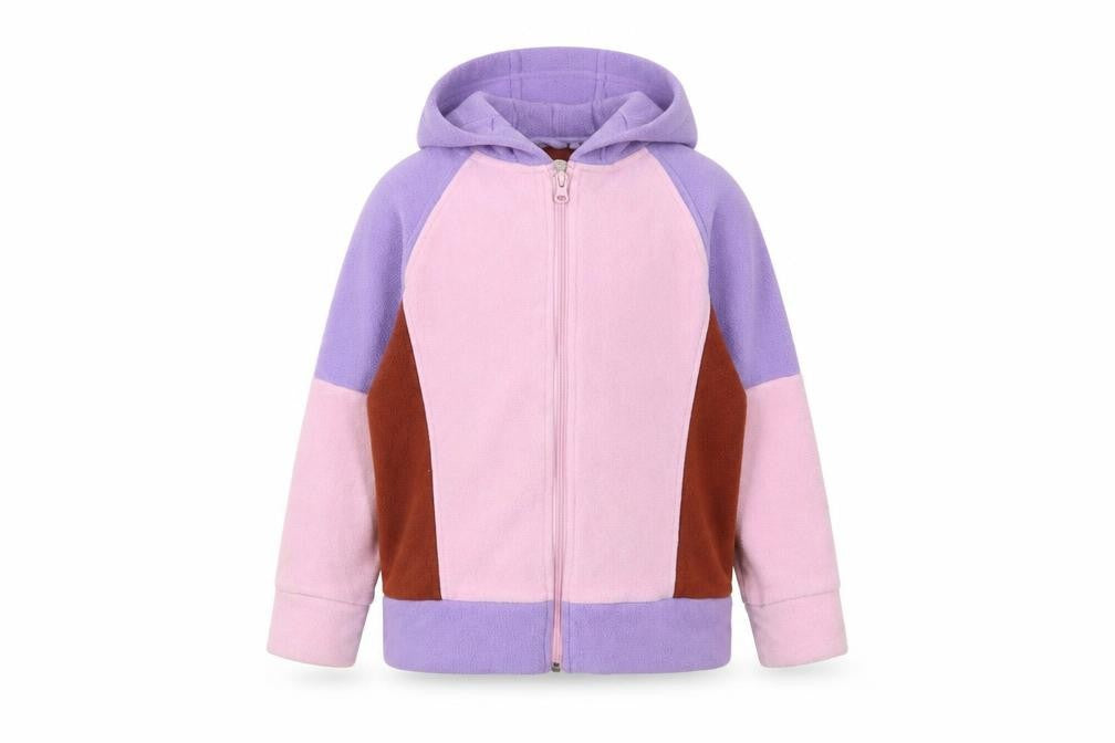Front view of Next girls’ multicoloured jacket, size 9, years zip