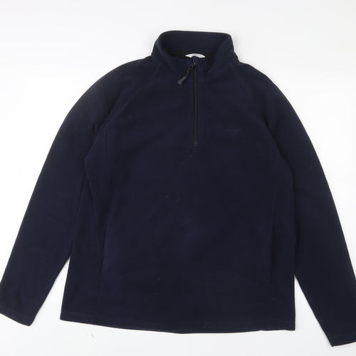 Cotton Traders Mens Blue Polyester Pullover Sweatshirt Size L