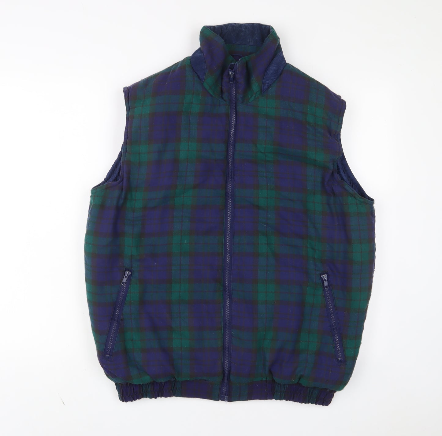 Regatta Mens Multicoloured Plaid Gilet Jacket Size M Zip - Zip Pockets