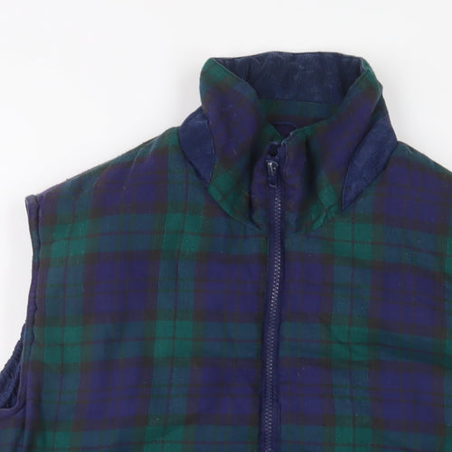 Regatta Mens Multicoloured Plaid Gilet Jacket Size M Zip - Zip Pockets