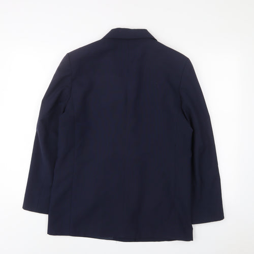 Imagination Womens Blue Jacket Blazer Size 12 Button