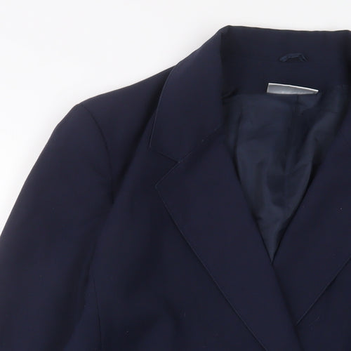 Imagination Womens Blue Jacket Blazer Size 12 Button