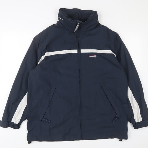 Camaro Boys Blue Jacket Size 14 Years Zip - Zip Pockets