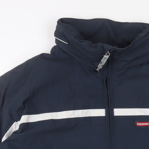 Camaro Boys Blue Jacket Size 14 Years Zip - Zip Pockets
