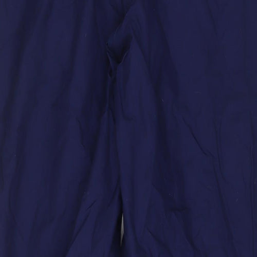 Helly Hansen Mens Blue Polyester Rain Trousers Trousers Size M L31 in Regular Zip - Logo, Embroidered