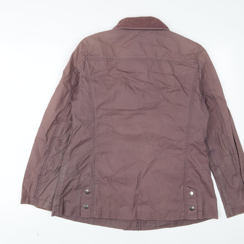 Ness Womens Pink Jacket Size 14 Zip - Logo, Embroidered
