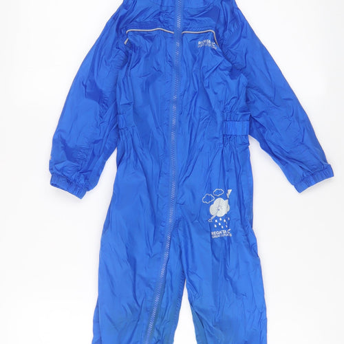 Regatta Boys Blue Basic Jacket Poncho Size 2 Years Zip