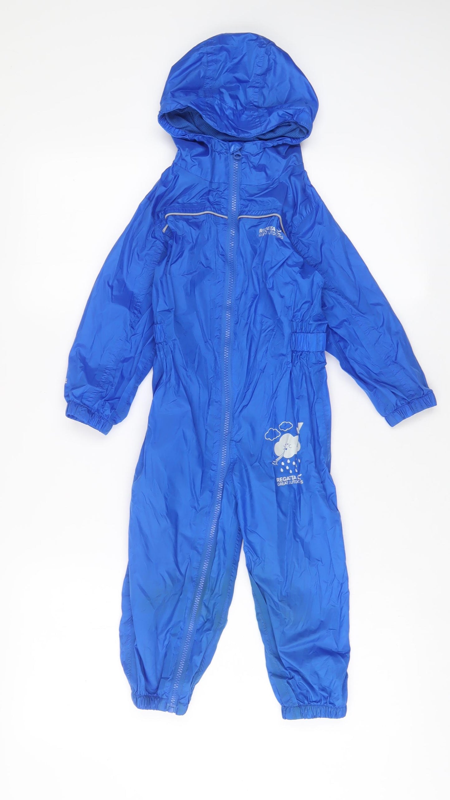 Regatta Boys Blue Basic Jacket Poncho Size 2 Years Zip