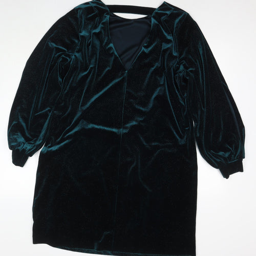 NEXT Womens Blue Polyester A-Line Size 18 Round Neck Pullover