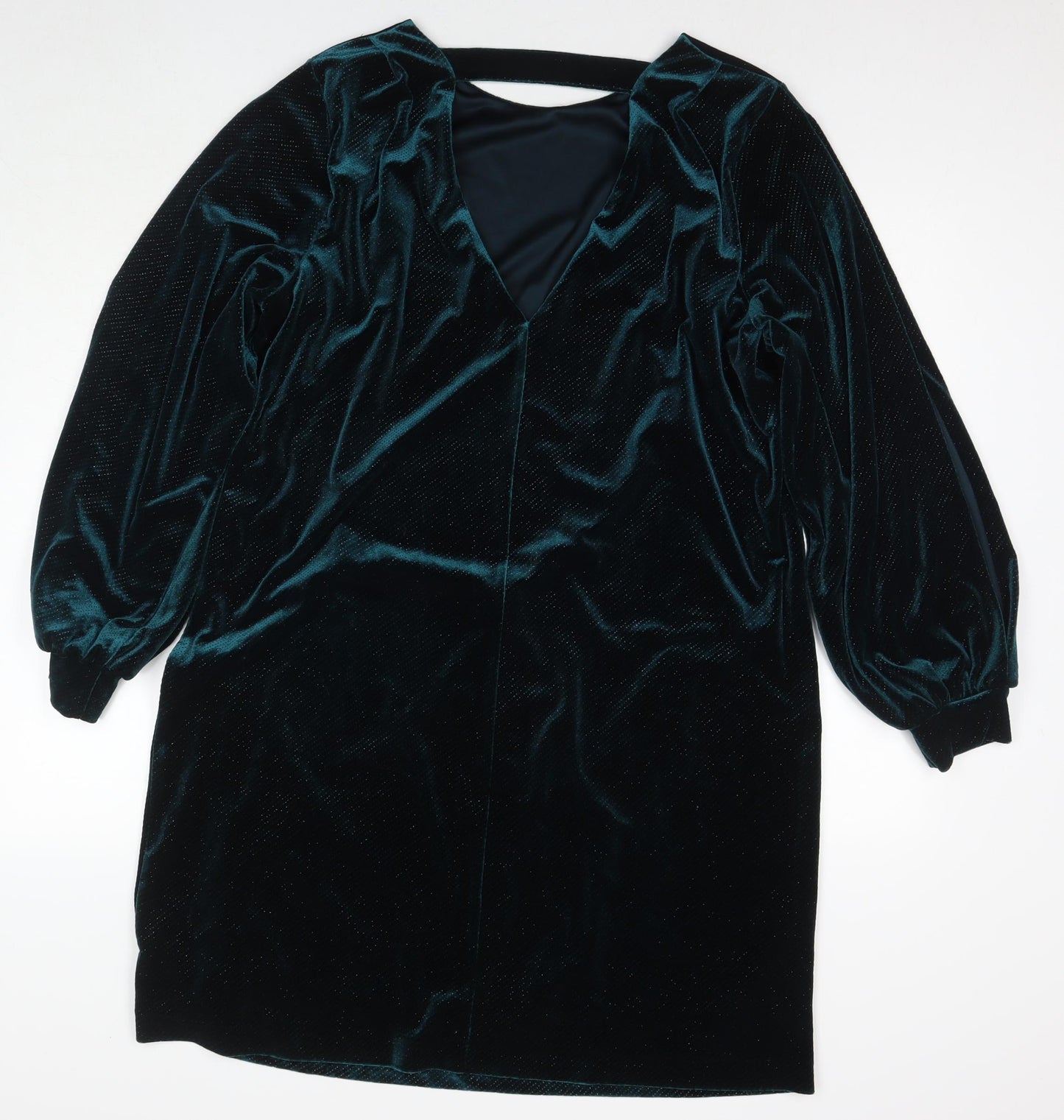 NEXT Womens Blue Polyester A-Line Size 18 Round Neck Pullover