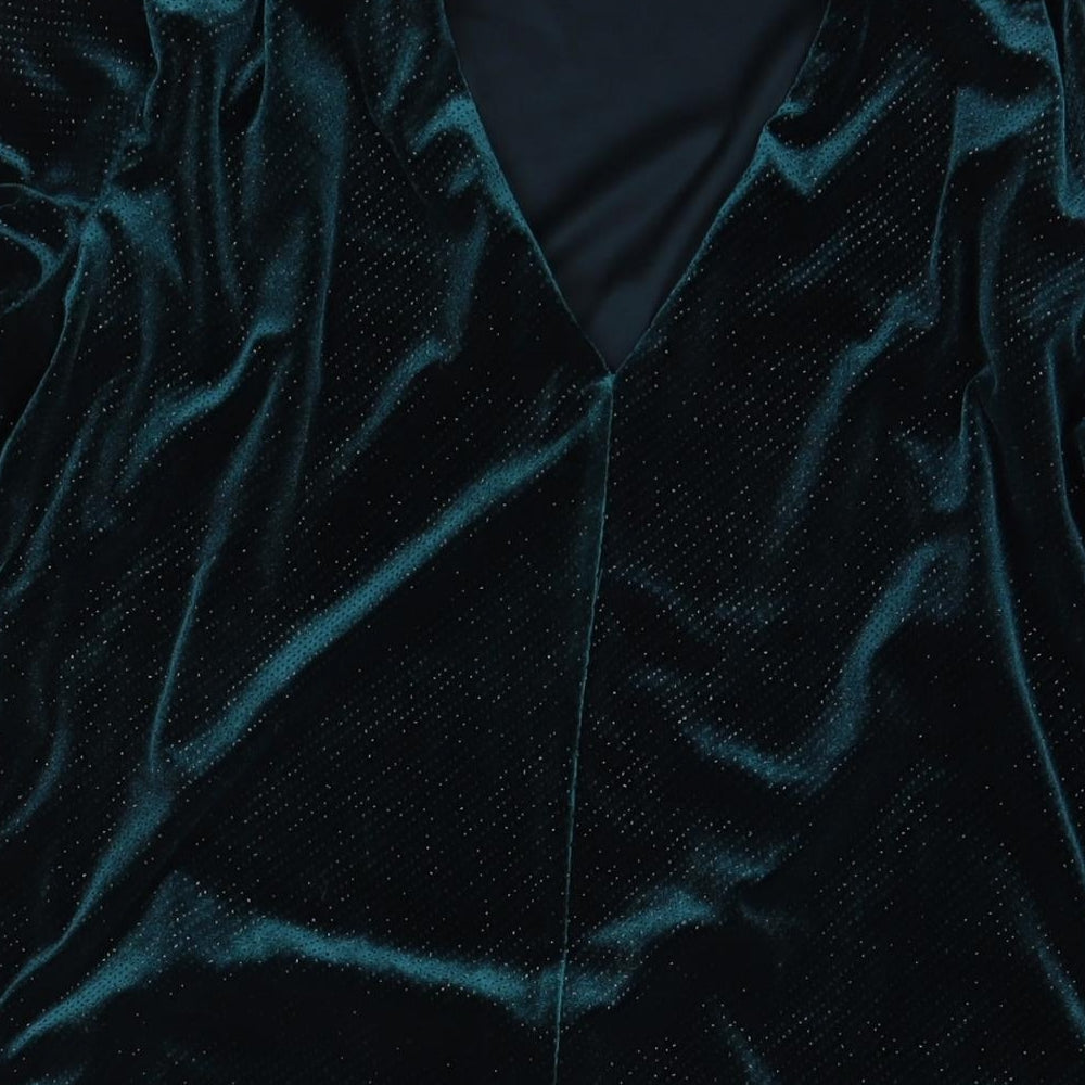 NEXT Womens Blue Polyester A-Line Size 18 Round Neck Pullover