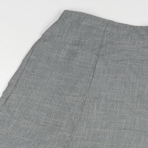 Saloos Womens Grey Polyester Pleated Skirt Size 18