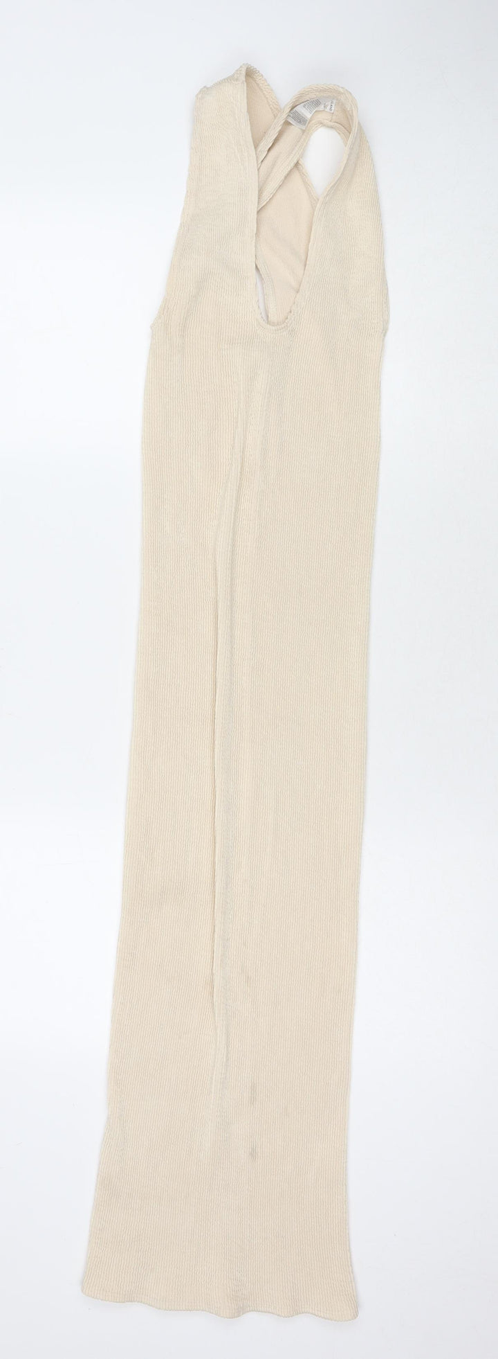 River Island Womens Beige Polyester Bodycon One Size V-Neck Pullover