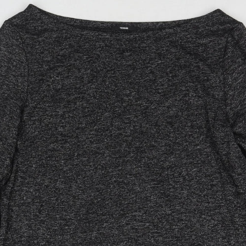 Tezenis Womens Grey Boat Neck Polyester Tunic Jumper Size S
