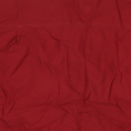 Ciro Citterio Womens Red Geometric Cotton Basic Button-Up Size XL Collared