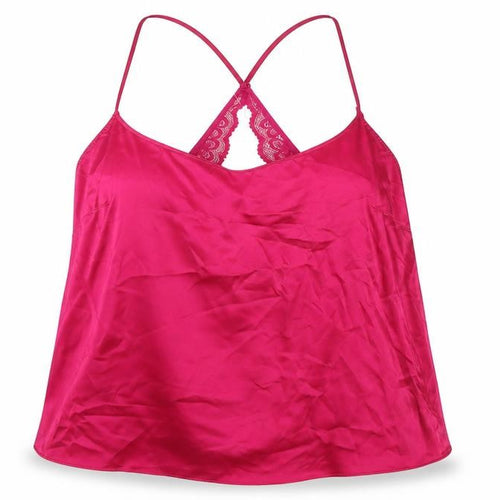 Marks and Spencer Womens Purple Polyester Camisole Tank Size L Round Neck