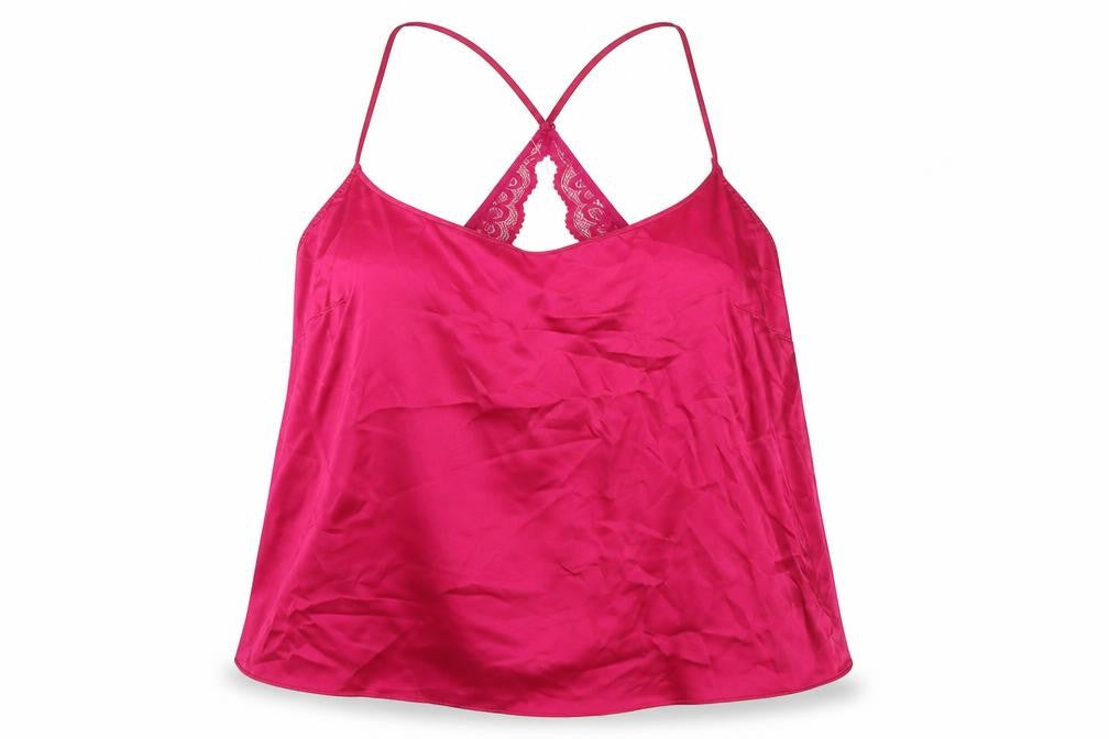 Marks and Spencer Womens Purple Polyester Camisole Tank Size L Round Neck