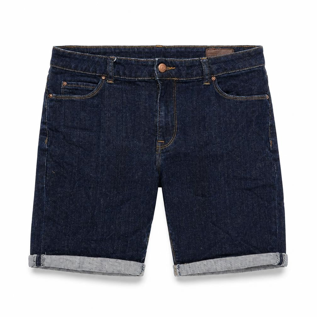 ASOS Mens Blue Cotton Bermuda Shorts Size 30 in L10 in Regular Zip