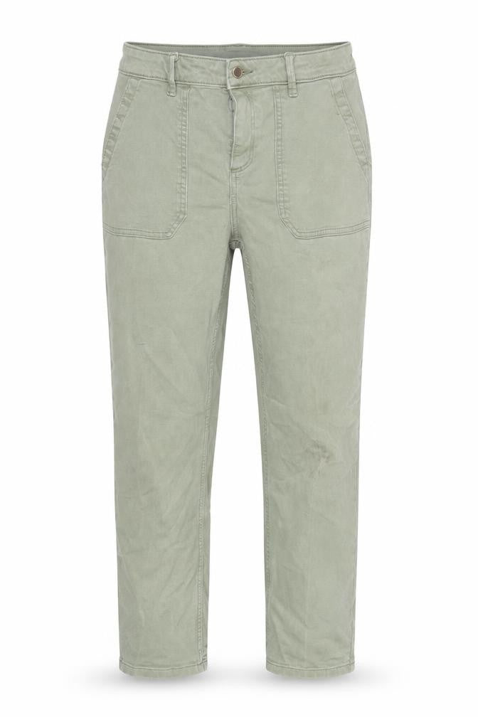 F&F Womens Green Polyester Straight Jeans Size 12 L27 in Regular Zip