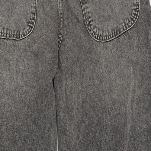 Pull&Bear Womens Brown Cotton Straight Jeans Size 6 L30 in Regular Zip