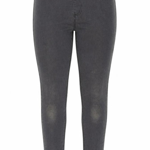 Avenue Womens Grey Cotton Blend Jegging Jeans Size 14 L27.5 in Regular