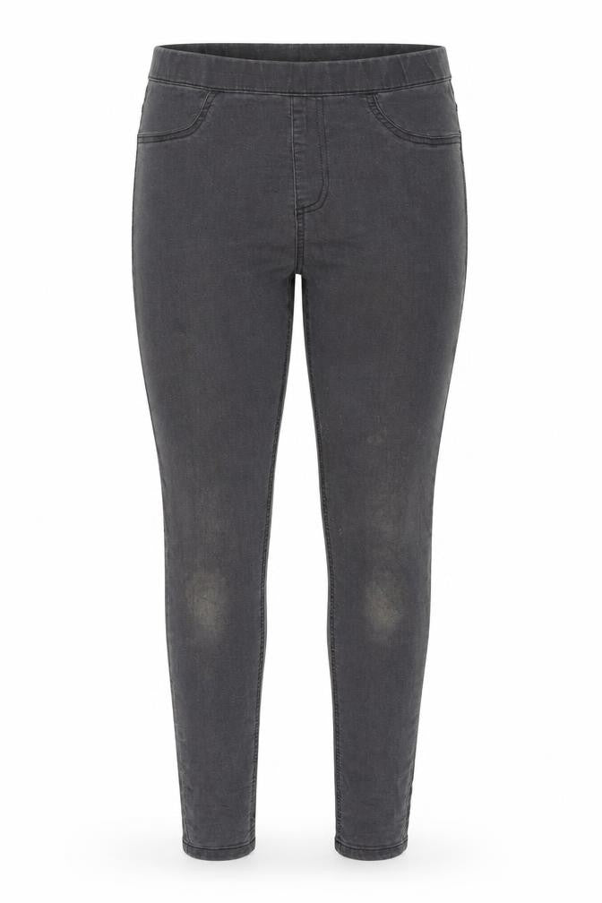 Avenue Womens Grey Cotton Blend Jegging Jeans Size 14 L27.5 in Regular