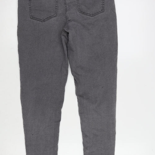 Avenue Womens Grey Cotton Blend Jegging Jeans Size 14 L27.5 in Regular