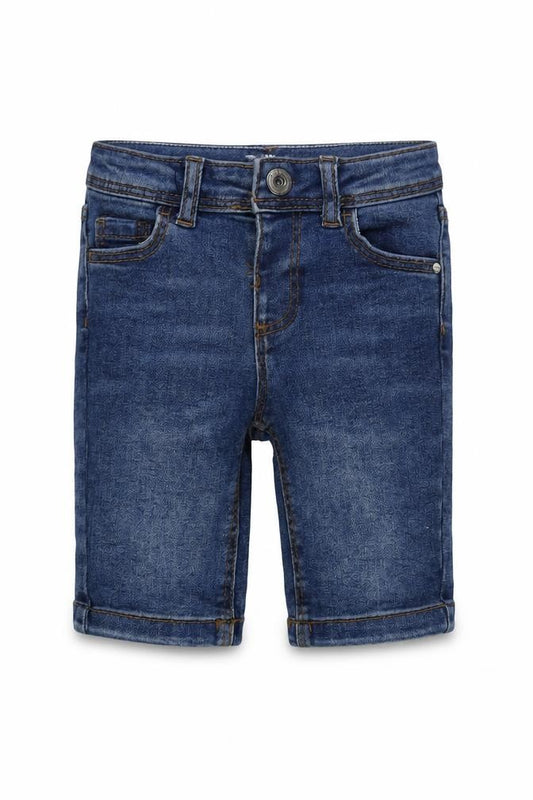 Denim & Co. Boys Blue Cotton Straight Jeans Size 2-3 Years Regular Button