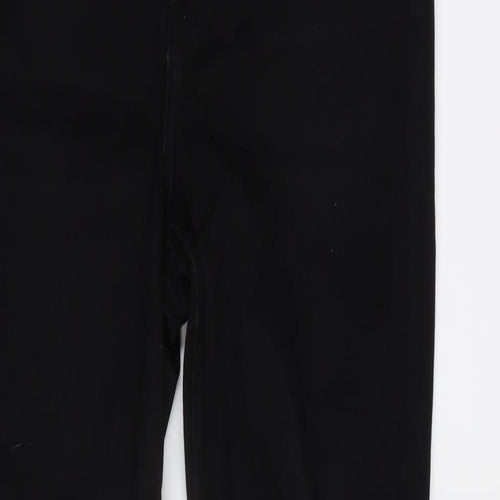 H&M Womens Black Cotton Blend Tapered Jeans Size 30 in L30 in Regular Zip