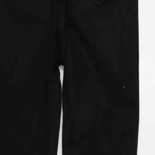 H&M Womens Black Cotton Blend Tapered Jeans Size 30 in L30 in Regular Zip