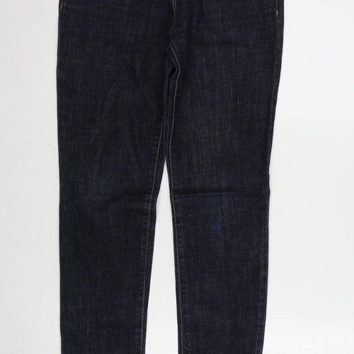 Gap Womens Blue Cotton Blend Skinny Jeans Size 30 in L29 in Regular Zip - Zips to ankle