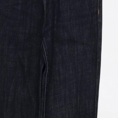Gap Womens Blue Cotton Blend Skinny Jeans Size 30 in L29 in Regular Zip - Zips to ankle