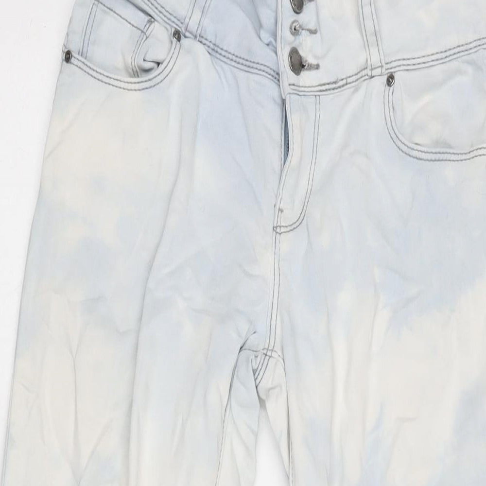 WAX JEAN Womens Blue Cotton Blend Tapered Jeans Size 26 in L27.5 in Regular Zip