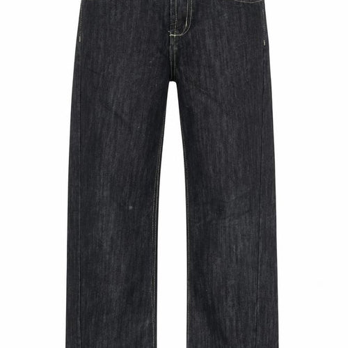 Matalan Girls Blue Cotton Bootcut Jeans Size 11 Years L25 in Regular Zip