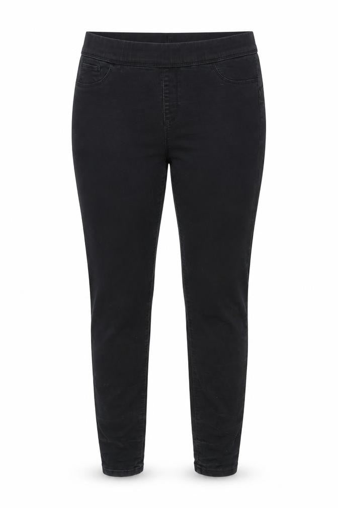 Denim & Co. Womens Grey Cotton Blend Jegging Jeans Size 14 L31 in Regular