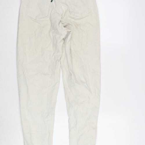 Kennys Womens Ivory Cotton Blend Tapered Jeans Size 25 in L31 in Regular Zip