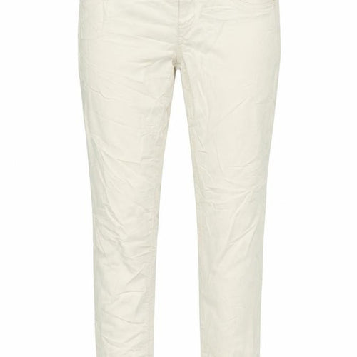 Benetton Womens Beige Cotton Trousers Size 32 in L29 in Regular Zip