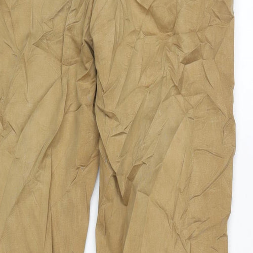 F&F Mens Brown Cotton Blend Straight Jeans Size 38 in L28 in Regular Button